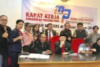 Ketua Umum AWDI Budi Wahyudin Syamsu, saat Konferensi Pers, Senin (28/7/2025)