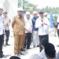 BISMILLAH MELAYANI. Bupati Sumenep Achmad Fauzi Wongsojudo saat mendampingi Menteri Kelautan dan Perikanan Republik Indonesia Sakti Wahyu Trenggono saat melakukan kunjungan kerja ke Kampung Nelayan Merah Putih (KNMP) di Desa Dapenda, Kecamatan Batang-Batang
