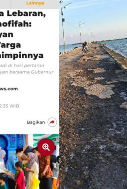 Gubernur Khofifah Rayakan Lebaran di Grahadi, Warga Masalembu Hadapi Ancaman Jalan Pelabuhan Rusak Kewenangan Pemprov Jatim