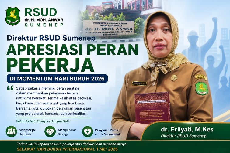 Direktur RSUD Sumenep Apresiasi Peran Pekerja di Momentum Hari Buruh 2026